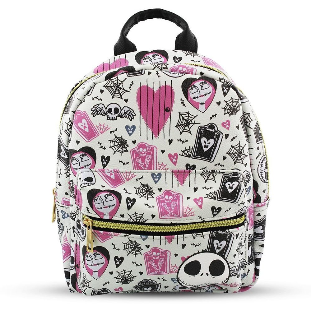 The Nhtmare Bee Christmas Pu Leather Backpack Purse Adjustable Straps 10 c: